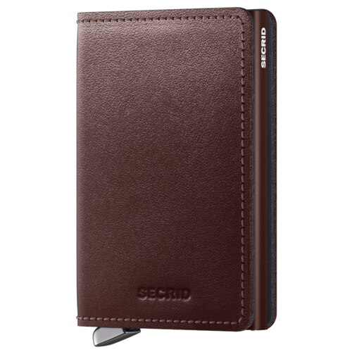 Secrid Premium Slimwallet Compact RFID Wallet - Dusk Dark Brown