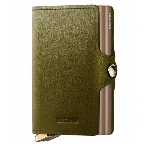 Secrid Premium Twinwallet Compact RFID Wallet - Dusk Olive