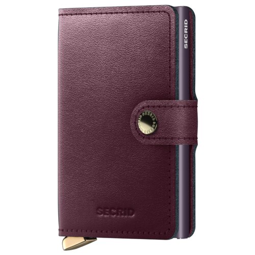 Secrid Premium Miniwallet Compact RFID Wallet - Dusk Bordeaux