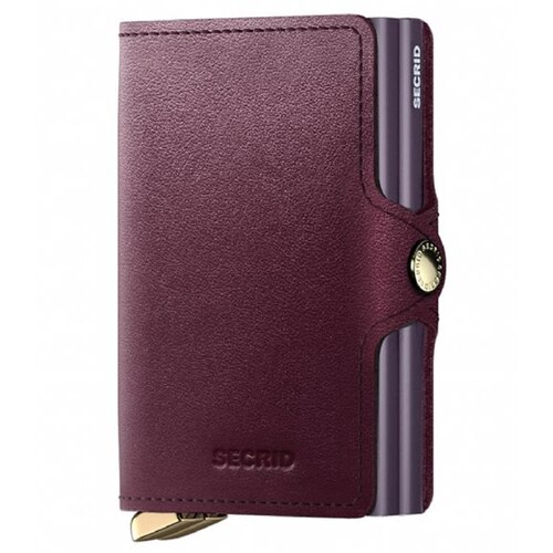 Secrid Premium Twinwallet Compact RFID Wallet - Dusk Bordeaux