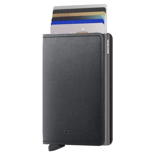 Secrid Slimwallet Mirum Plant-Based Compact RFID Wallet  - Black