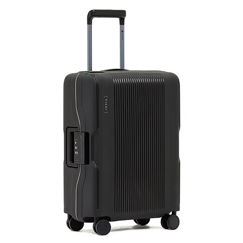 Tosca Knox 55 cm 4-Wheel Cabin Suitcase with Zipperless Closure - Black