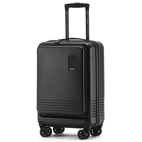 Tosca Horizon 53 cm 4-Wheel Expandable Laptop Carry On Suitcase - Black