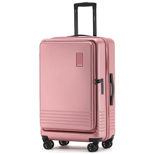 Tosca Horizon 66 cm 4-Wheel Expandable Front Opening Case - Rose