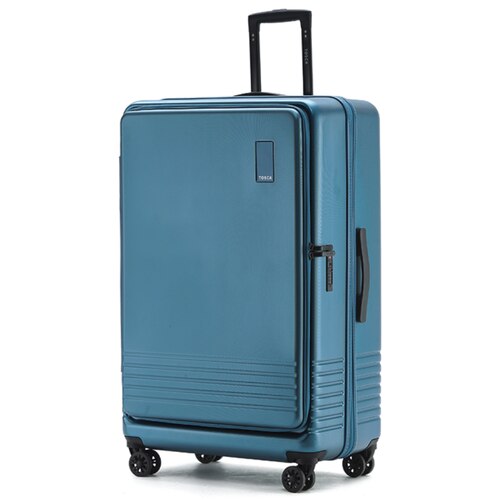 Tosca Horizon 81 cm 4-Wheel Expandable Front Opening Case - Blue