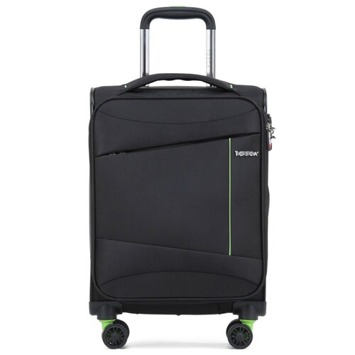 Tosca Max Lite 3.0 - 53 cm Soft Carry On Suitcase - Black / Lime