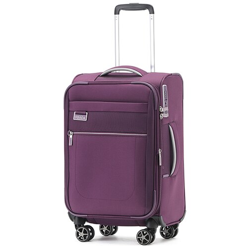 Tosca Vega 55 cm 4-Wheel Carry-on Spinner Suitcase - Plum