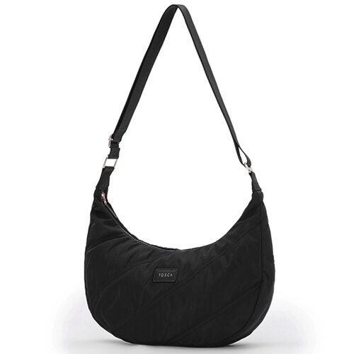 Tosca Harlow Hobo Bag - Black Stitch