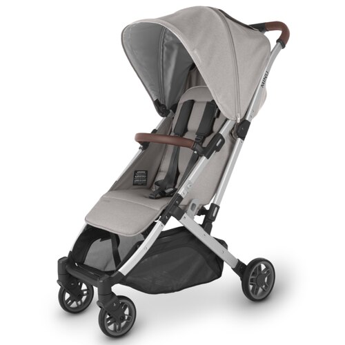 UPPAbaby Minu V2 - Travel Pram / Stroller - STELLA (Grey Melange / Silver / Chestnut Leather)